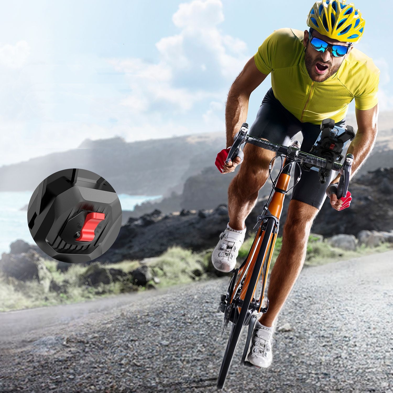 Bicycle& Motorcycle Lazy Mobile Phone Holder