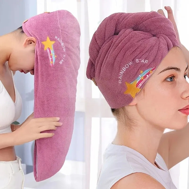 1pc Soft Bathroom Women Head Towels