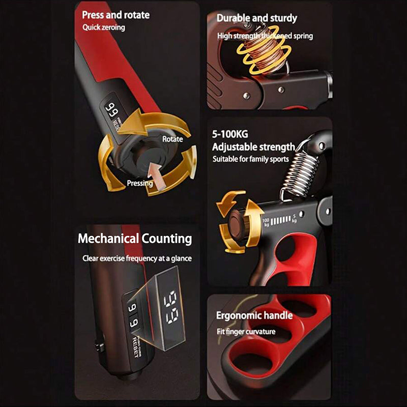 5-60/100/150kg Grip Strength Gym Wrist Expander Hand Strengthener