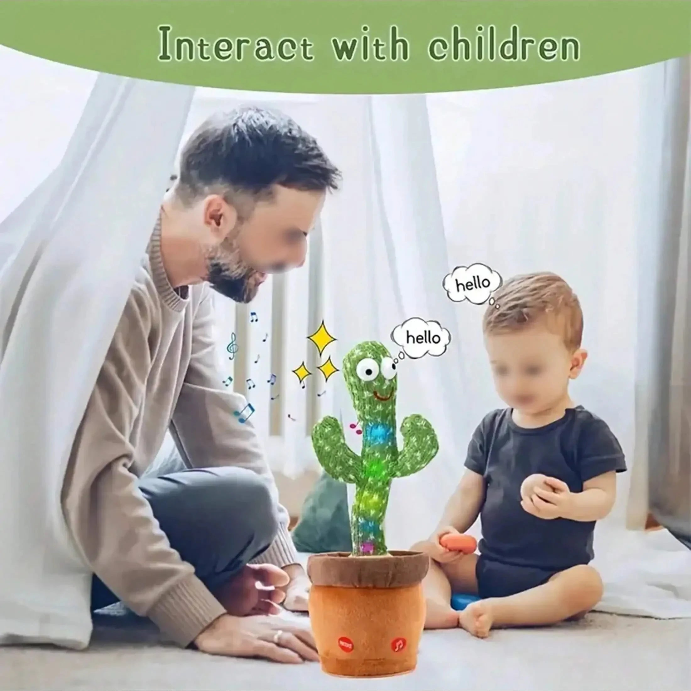 1pc-Dancing Talking Cactus Toys For Baby