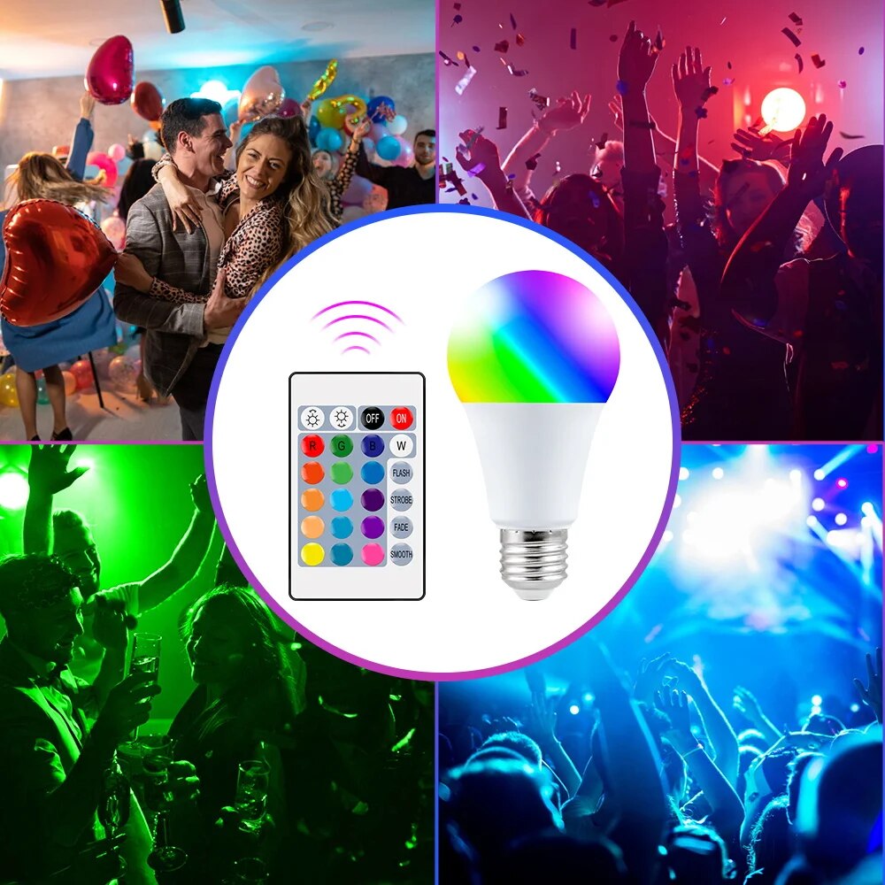 16 Colors RGB Bulb LED Multicolor Bulb