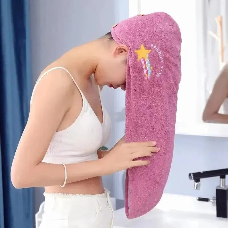 1pc Soft Bathroom Women Head Towels